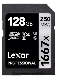 LEXAR PROFESSIONAL SDHC / SDXC 1667X UHS-II 128GB