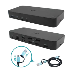I-TEC USB 3.0 / USB-C / "Thunderbolt" 3x 4K doko stotelė + 100 W maitinimo šaltinis