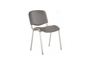 Lankytojų kėdė NOWY STYL ISO, chromuota, odos pakaitalas, V-2, pilka sp.