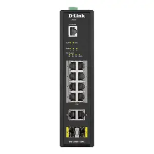 D-Link DIS-200G-12PS, valdomas, L2, Gigabit Ethernet (10/100/1000), maitinimas per Ethernet (PoE), …