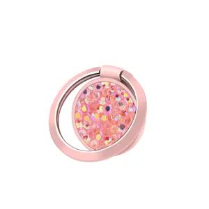 "Devia" žiedo laikiklis su deimantais 3 aukso rožinės spalvos