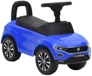 Paspiriamas vaikiškas automobilis Volkswagen T-Roc, mėlynas