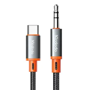 "Mcdodo" kabelis CA-0820 USB-C - mini lizdas 3,5 mm AUX, 1,2 m (juodas)