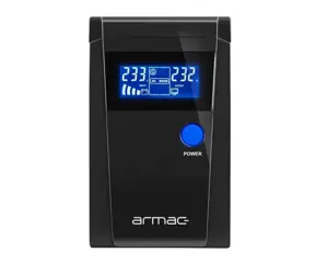 ARMAC O/850F/PSW "Armac" biuro UPS Pure Sine Wave 850VA LCD 2x schuko 230V, metalinis korpusas