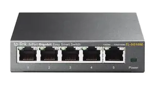 "TP-Link" 5 prievadų "Gigabit Easy Smart" komutatorius, nevaldomas, L2, Gigabit Ethernet (10/100/10…