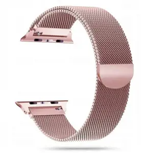 "Tech-Protect" laikrodžio dirželis MilaneseBand Apple Watch 2/3/4/5/6/SE 42/44 mm, rožinis auksas