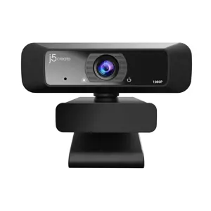 j5create JVCU100 USB™ HD Webcam with 360° Rotation, 1080p Video Capture Resolution, Black, 2.07 MP,…