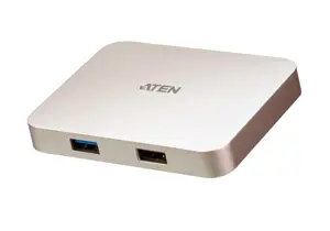 ATEN USB-C 4K Ultra Mini dokas - PD60W, USB 2.0 Type-C, HDMI, USB 2.0, USB 3.2 Gen 1 (3.1 Gen 1) Ty…