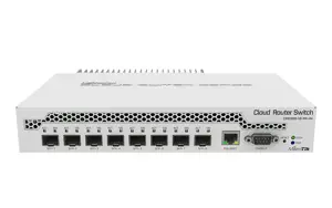 "MikroTik" komutatorius CRS309-1G-8S+IN Valdomas internetu, stalinis, 1 Gbps (RJ-45) prievadų skaič…