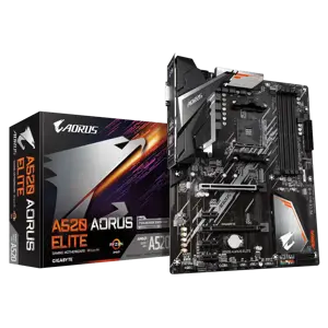 Gigabyte A520 AORUS ELITE, AMD, "Socket AM4", 3 kartos "AMD Ryzen™ 3", 3 kartos "AMD Ryzen 5", 3 ka…