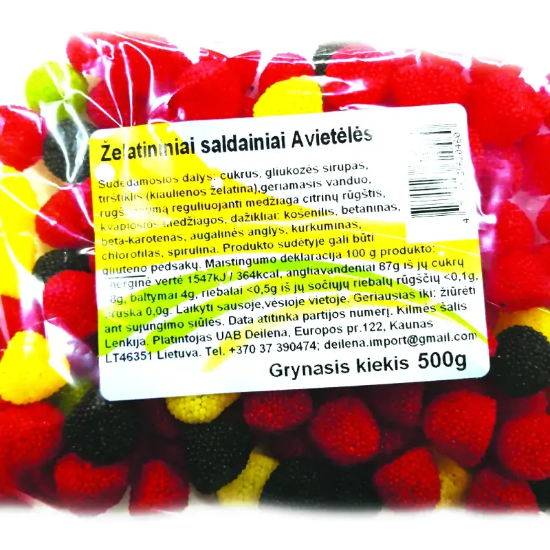 Guminukai AVIETĖLĖS, 0,5 kg