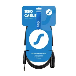 SSQ JSXM3 - XLR male - Jack stereo 6,3 mm cable , 3 m