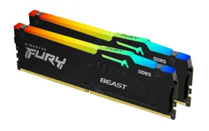 KINGSTON 64GB 6000MT/s DDR5 CL40 DIMM atmintinių rinkinys iš 2 "FURY Beast RGB XMP