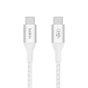 Belkin CAB015bt1MWH, 1 m, USB C, USB C, USB 2.0, White