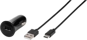 "Vivanco" automobilinis įkroviklis USB-C 3A 1 m, juodas (38669)