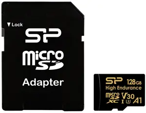 Silicon Power memory card microSDXC 128GB High Endurance + adapter