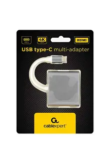 GEMBIRD A-CM-HDMIF-02-SG Gembird adapteris USB tipo C daugiafunkcinis adapteris (C tipo USB 3.0, HD…