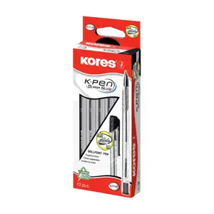 Tušinukas KORES SOFT GLIDE K11 M 0.7 mm juodas