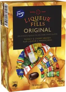 Šokoladiniai saldainiai LIQUEUR FILLS, su likerio įdaru 150g