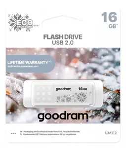 Zibatmiņa GoodRam USB UME2 16GB WINTER White