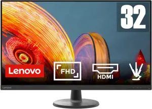 Lenovo D32-40, 80 cm (31,5"), 1920 x 1080 taškų, "Full HD", juodas