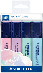 Teksto žymeklių rinkinys STAEDTLER Textsurfer 364C, 4 spalvos