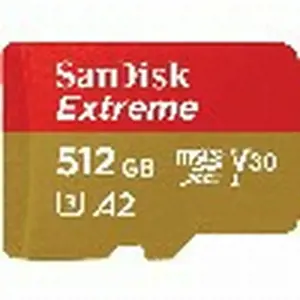 "SanDisk Extreme microSDXC 512GB + SD adapteris + 1 metų "RescuePRO Deluxe" iki 190MB/s ir 130MB/s …