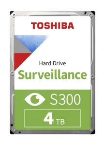 "Toshiba S300 Surveillance", 3,5", 4000 GB, 5400 aps/min