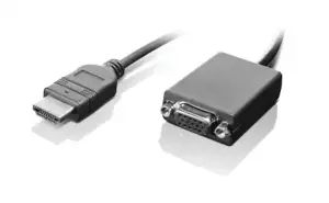 Lenovo HDMI / VGA, 0,20 m, HDMI, VGA, vyriškas, moteriškas, juodas