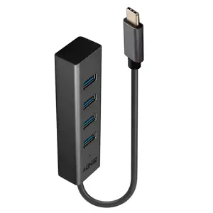 "Lindy" 4 prievadų USB 3.2 C tipo šakotuvas, USB 3.2 Gen 1 (3.1 Gen 1) Type-C, USB 3.2 Gen 1 (3.1 G…