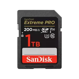 SANDISK Extreme PRO 1TB microSDXC + 2 metų RescuePRO Deluxe iki 200MB/s ir 140MB/s skaitymo/rašymo …