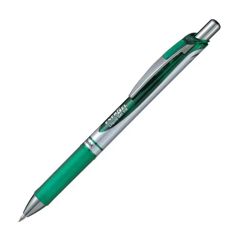 Automatinis gelinis rašiklis PENTEL ENERGEL BL77, 0.7 mm., žalia