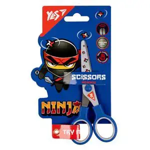 Žirklės YES "Ninja" 13cm, su įspaudu ant ašmenų