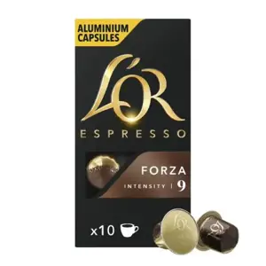 Kavos kapsulės L'OR Forza, 10x52g