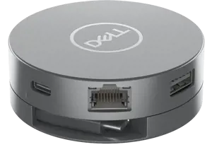 DELL "6-in-1" USB-C daugiaportis adapteris - DA305, laidinis, USB 3.2 Gen 2 (3.1 Gen 2) Type-C, 10,100,1000 Mbps, sidabrinis, 3840 x 2160 taškų, Dell