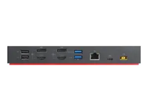 LENOVO ThinkPad Hybrid USB A/C dokas 2xDisplayPort 2xHDMI 2x3840x2160-60Hz 1Gbit LAN 1xUSB-C priekyje 5xUSB-A 2xUSB2.0 3xUSB3.0 (ES)