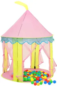 Vaikiška žaidimų palapinė, rožinės spalvos, 100x100x127cm
