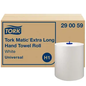 Popieriniai rankšluoščiai TORK UNIVERSAL H1, 290059, 1 sl., 1220 serv., 21 cm x 280 m, balta sp.