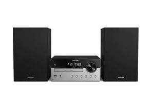"Philips" TAM4205, Namų garso mikrosistema, juoda, sidabrinė, 60 W, 10,2 cm, 2 cm, FM