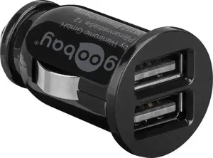 "Goobay" dvigubas USB automobilinis įkroviklis 58912 USB 2.0 prievadas A, 3,1 A, 12 V