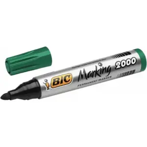 Bic Permanentinis žymeklis Eco 2000 2-5 mm, žalias, pakuotėje 12 vnt. 000026