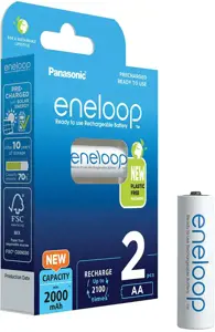 Panasonic Eneloop AA 2000mAh rechargeable - 2 pcs