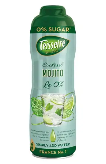 Sirupas TEISSEIRE, Mojito, be cukraus, 0,6l