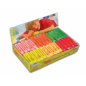 Plastilinas JOVI FLUOR, 30vnt: 6 spalvos po 5 vnt.