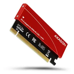 AXAGON PCEM2-S PCI-E 3.0 16x - M.2 SSD NVMe, iki 80 mm SSD, žemo profilio, aušintuvas