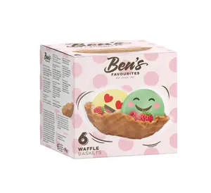 Vaflių dubenėliai BEN'S FAVOURITES, saldūs, 6 vnt, 78 g