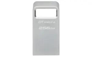 KINGSTON 256GB "DataTraveler Micro" 200MB/s metalinis USB 3.2 Gen 1