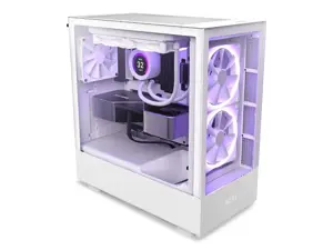 NZXT kompiuterio korpusas H5 Elite su baltu langu