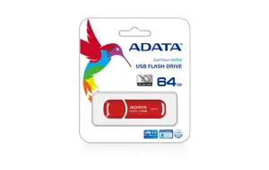 ATMINTIES KAUPIKLIS FLASH USB3.1 64GB/RAUDONAS AUV150-64G-RRD ADATA