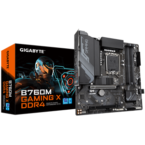 Gigabyte B760M GAMING X DDR4, "Intel", LGA 1700, "Intel® Celeron®", "Intel® Core™ i3", "Intel® Core…